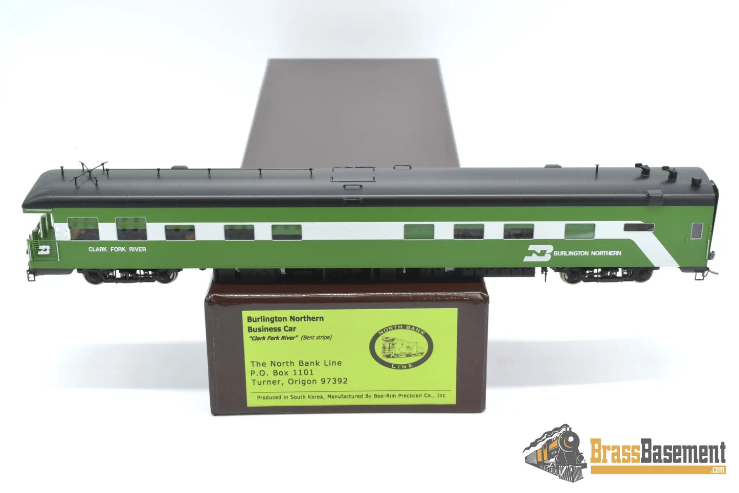 Ho Brass - North Bank Line Nbl Bn Burlington Northern ’Clark Fork River’ Brand New Bent Stripe