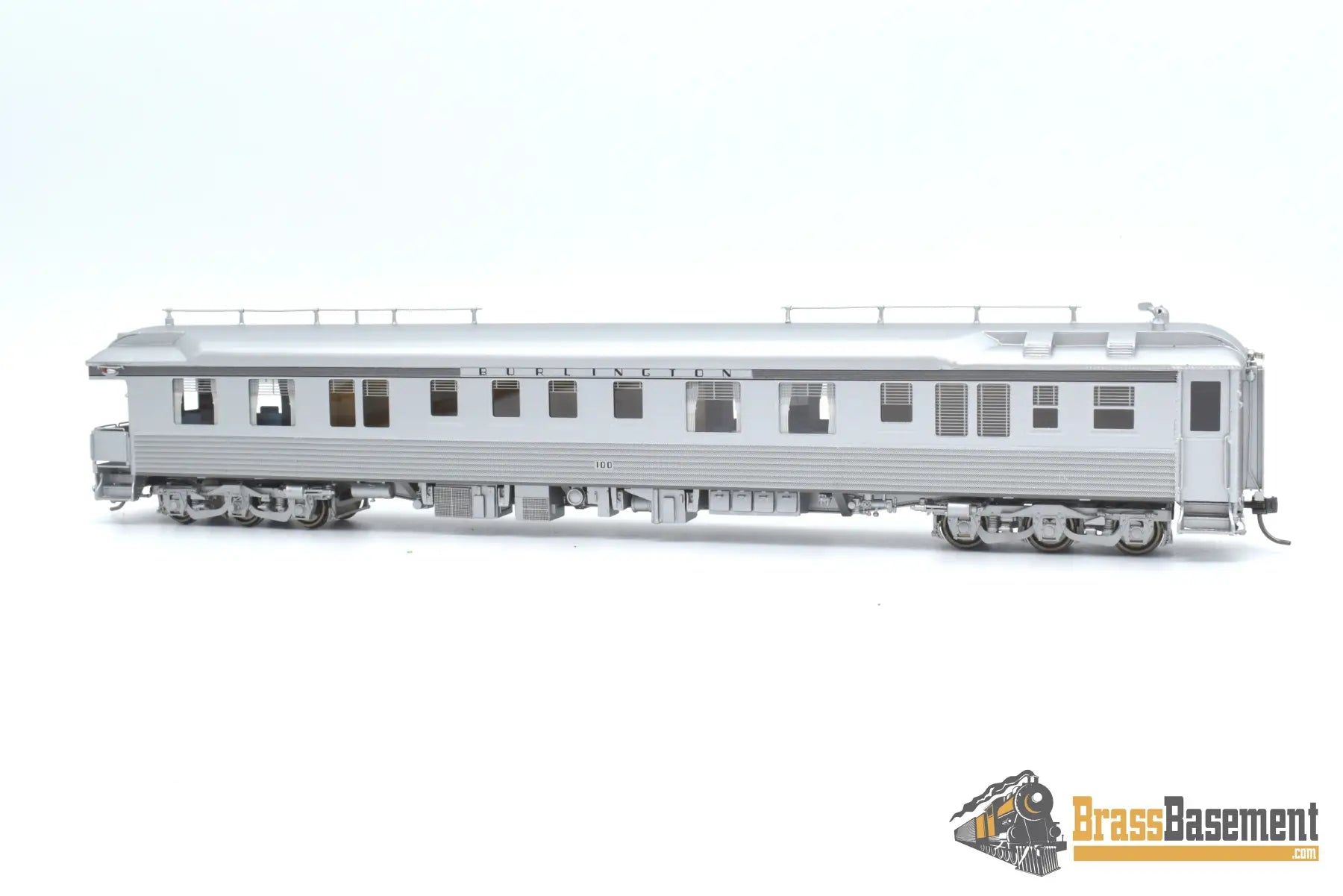 Ho Brass - North Bank Line Nbl Cb&Q Burlington #100 Shadowlined 1950S - Mid 1960S Brand New