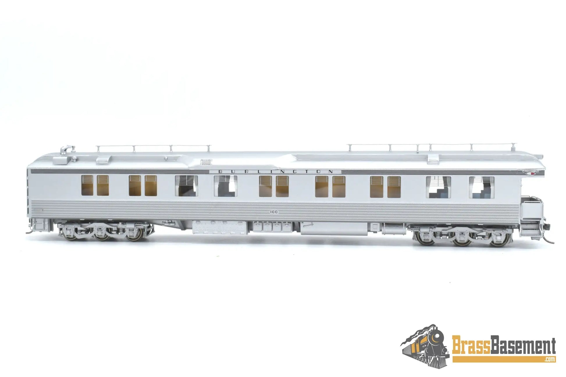 Ho Brass - North Bank Line Nbl Cb&Q Burlington #100 Shadowlined 1950S - Mid 1960S Brand New