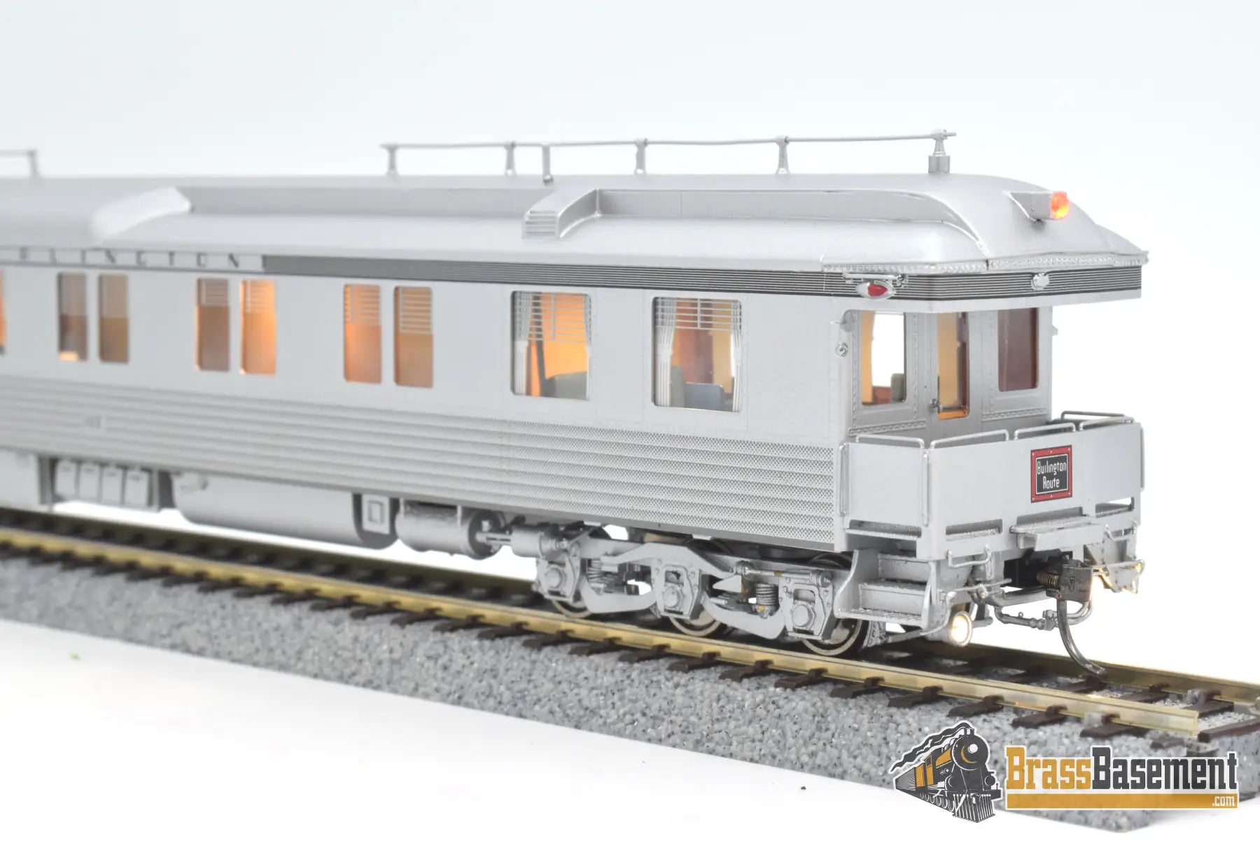 Ho Brass - North Bank Line Nbl Cb&Q Burlington #100 Shadowlined 1950S - Mid 1960S Brand New