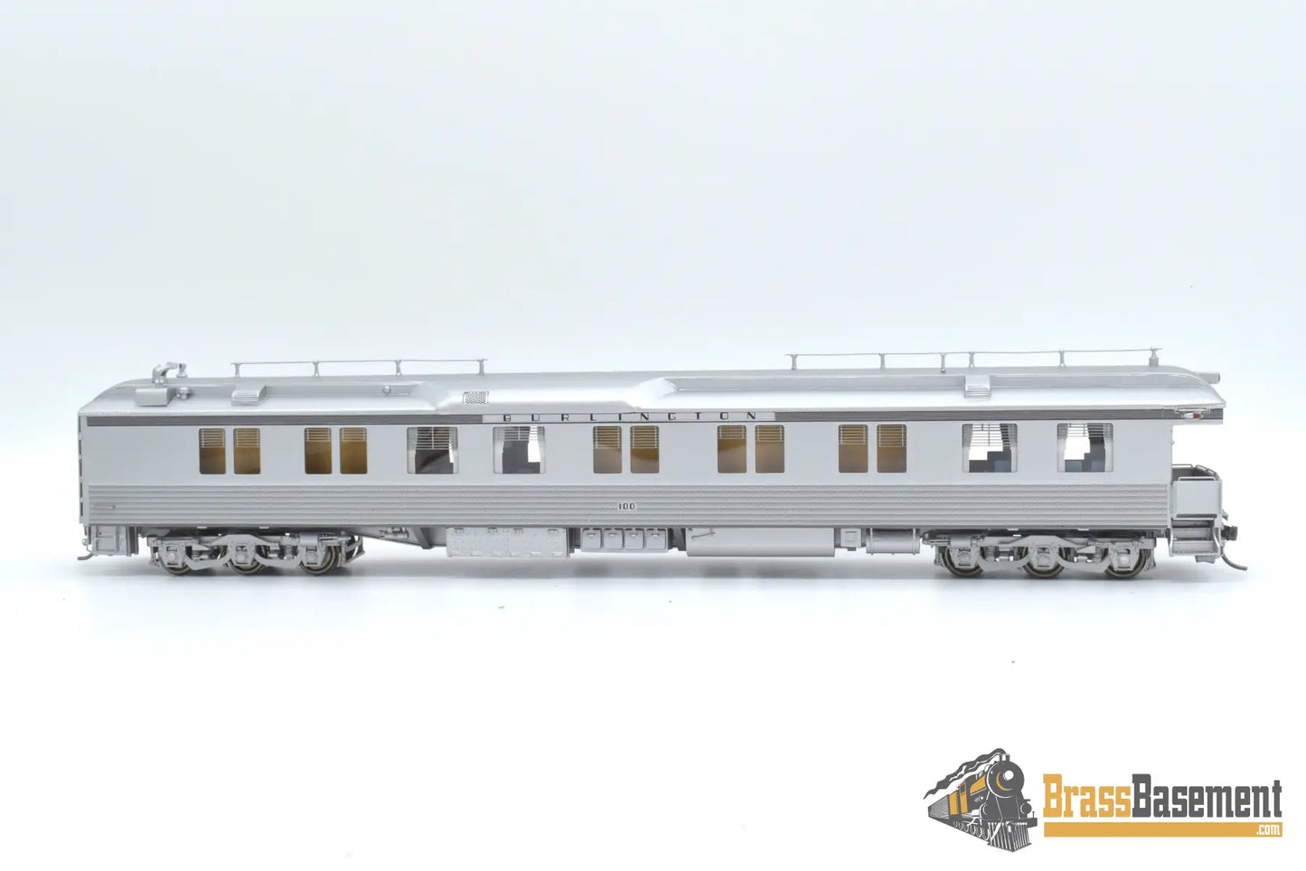 Ho Brass - North Bank Line Nbl Cb&Q Burlington #100 Shadowlined 1950S - Mid 1960S Brand New