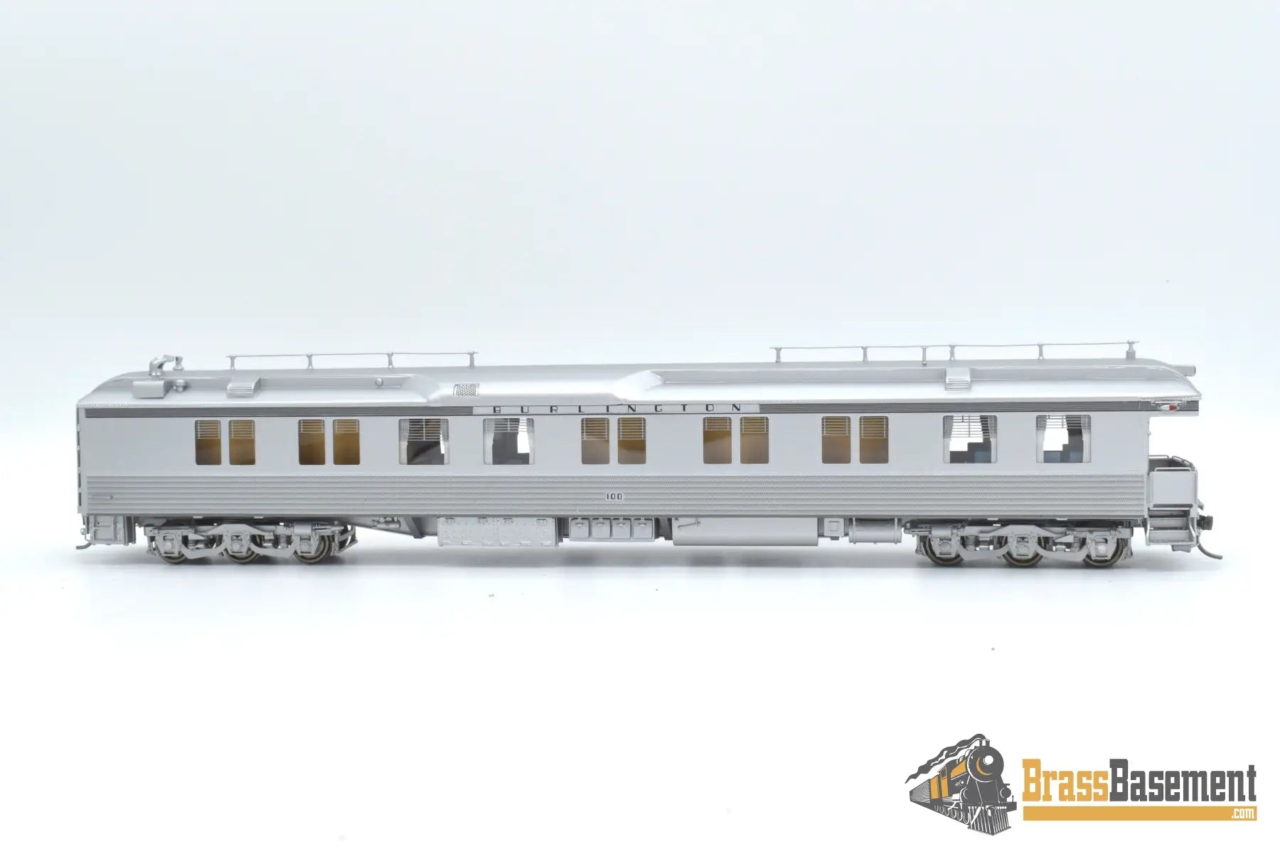 Ho Brass - North Bank Line Nbl Cb&Q Burlington #100 Shadowlined 1950S - Mid 1960S Brand New