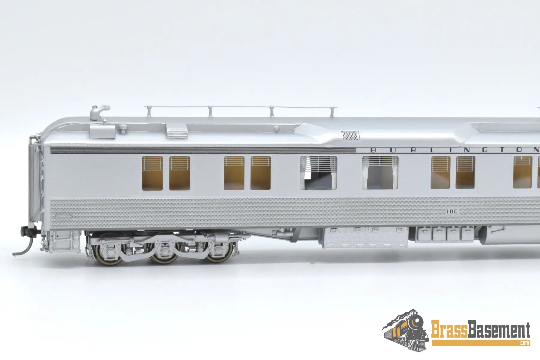 Ho Brass - North Bank Line Nbl Cb&Q Burlington #100 Shadowlined 1950S - Mid 1960S Brand New