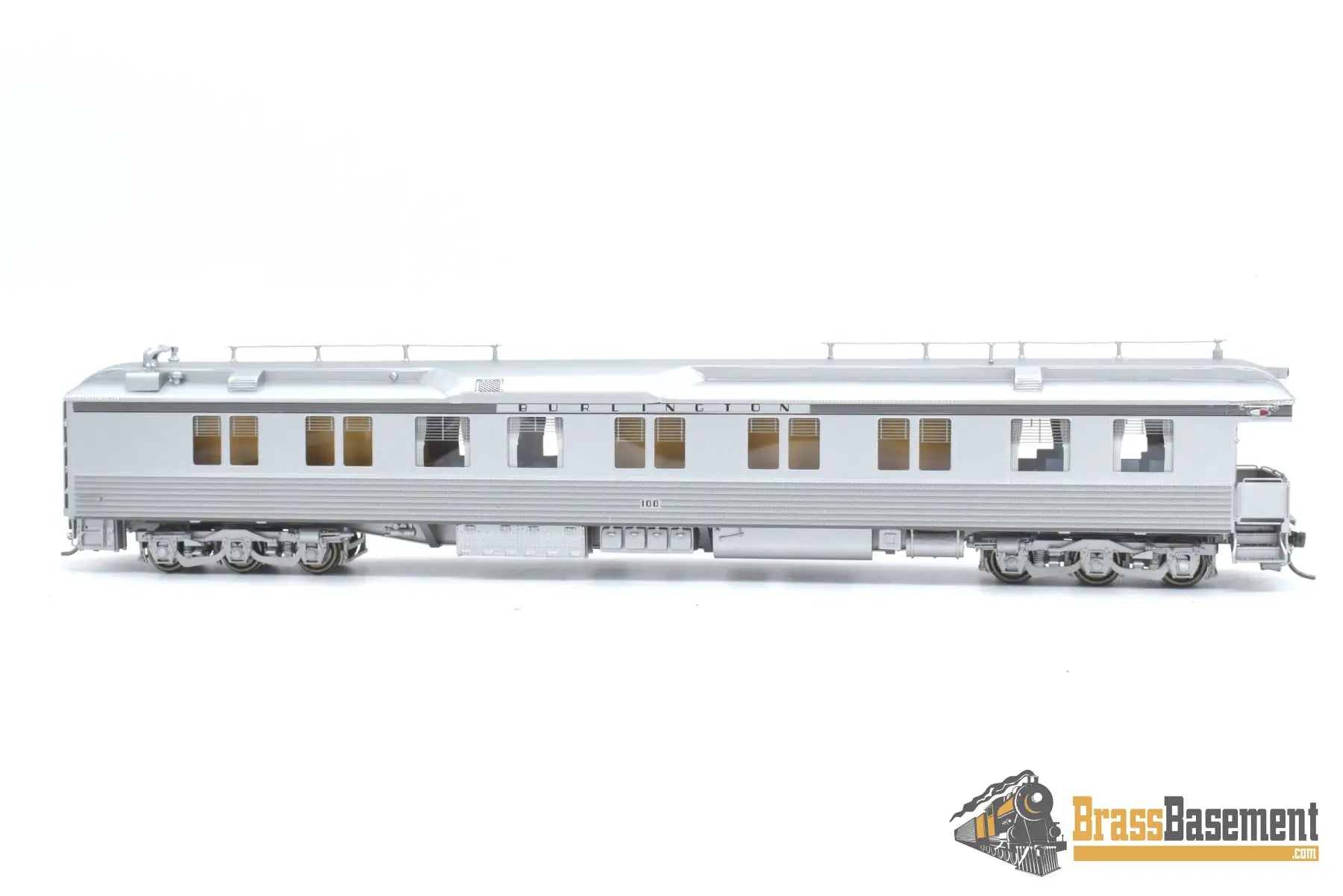 Ho Brass - North Bank Line Nbl Cb&Q Burlington #100 Shadowlined 1950S - Mid 1960S Brand New