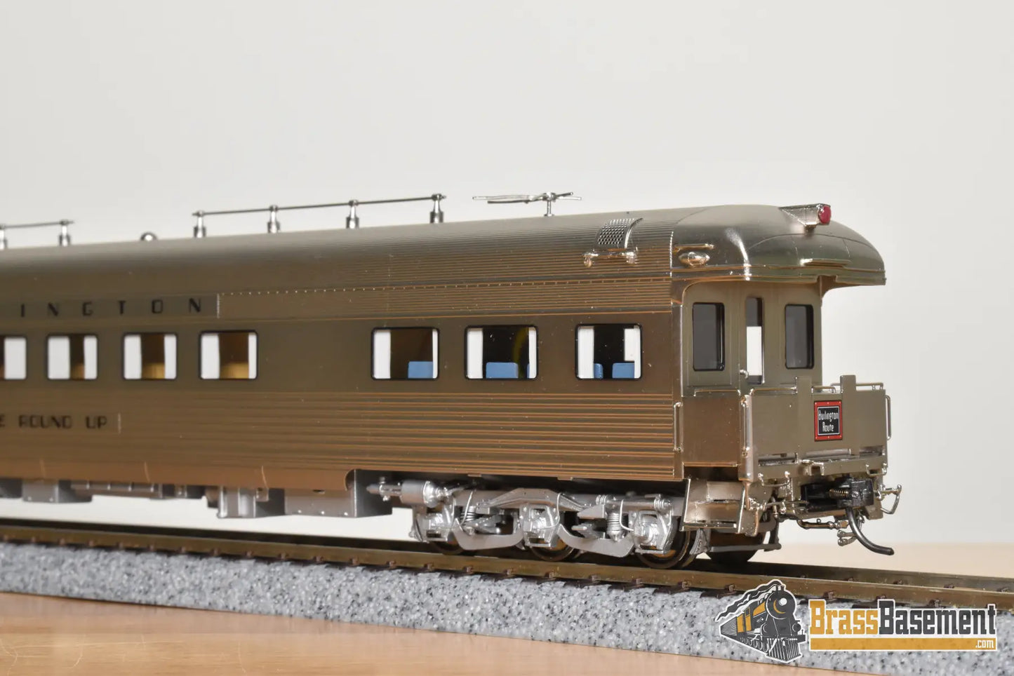 HO Brass - North Bank Line NBL CB&Q Burlington ’The Round Up’ - Mint Passenger