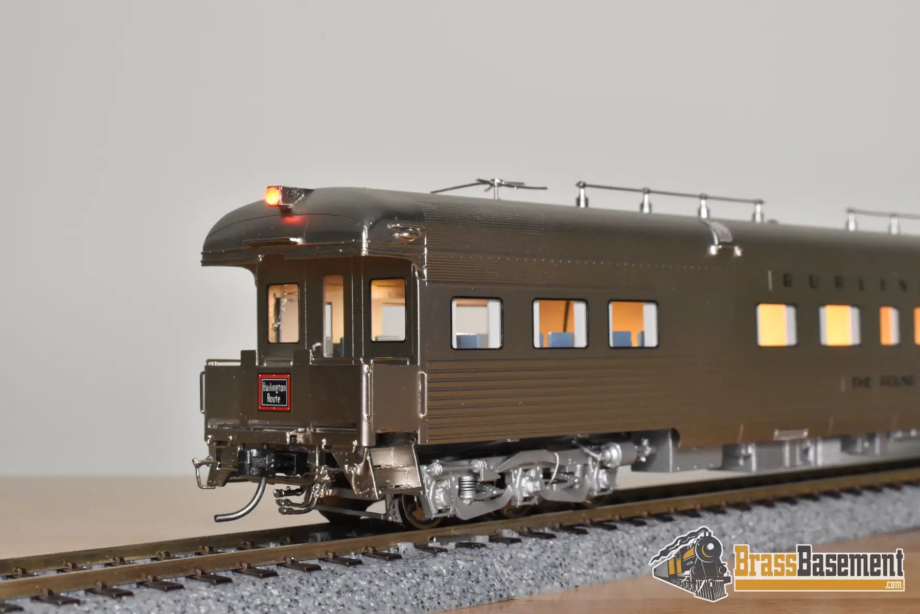 HO Brass - North Bank Line NBL CB&Q Burlington ’The Round Up’ - Mint Passenger