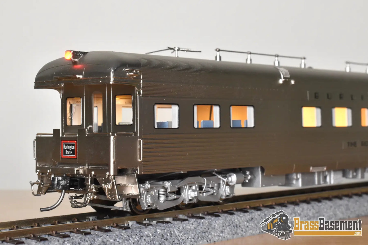 HO Brass - North Bank Line NBL CB&Q Burlington ’The Round Up’ - Mint Passenger