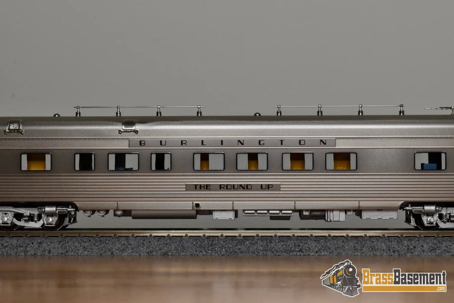 HO Brass - North Bank Line NBL CB&Q Burlington ’The Round Up’ - Mint Passenger