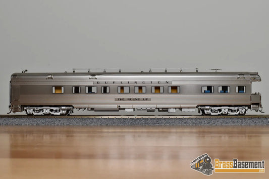 HO Brass - North Bank Line NBL CB&Q Burlington ’The Round Up’ - Mint Passenger