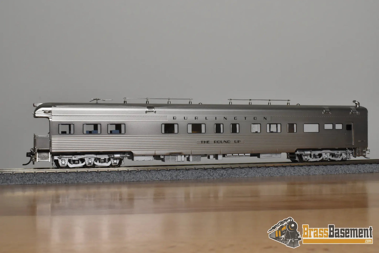 HO Brass - North Bank Line NBL CB&Q Burlington ’The Round Up’ - Mint Passenger