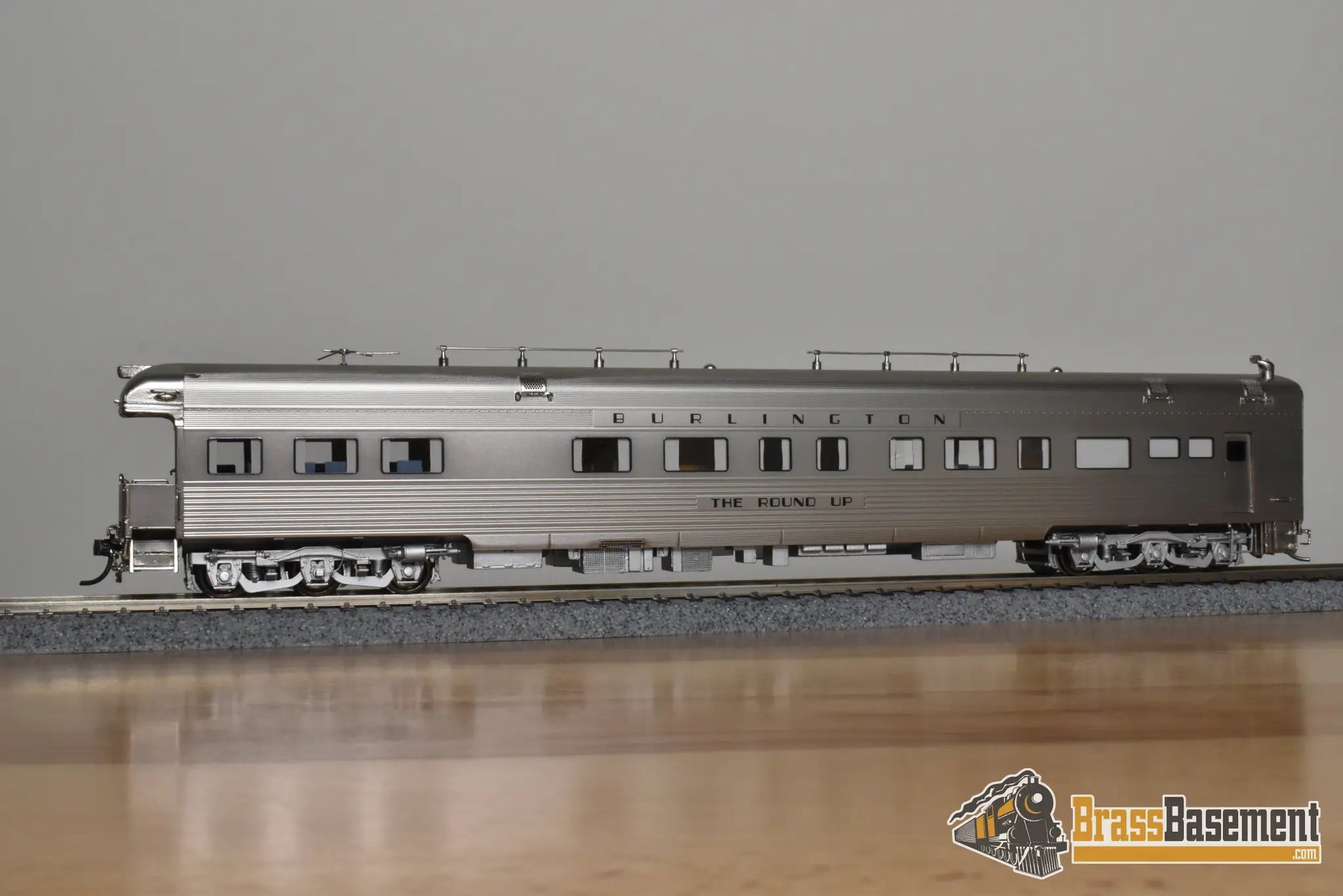 HO Brass - North Bank Line NBL CB&Q Burlington ’The Round Up’ - Mint Passenger