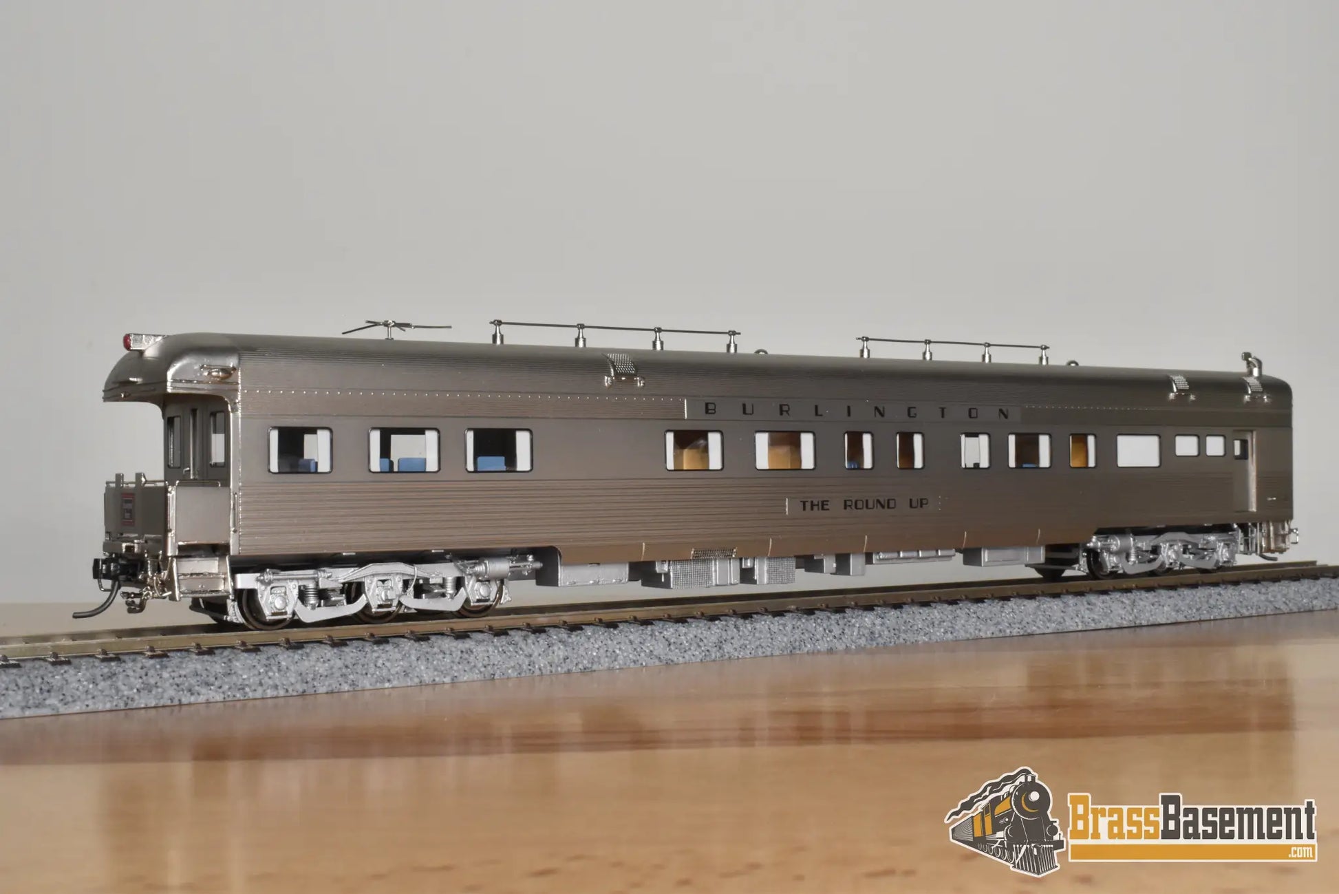 HO Brass - North Bank Line NBL CB&Q Burlington ’The Round Up’ - Mint Passenger