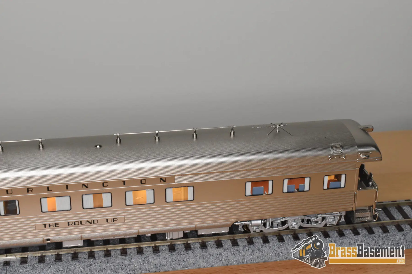 HO Brass - North Bank Line NBL CB&Q Burlington ’The Round Up’ - Mint Passenger