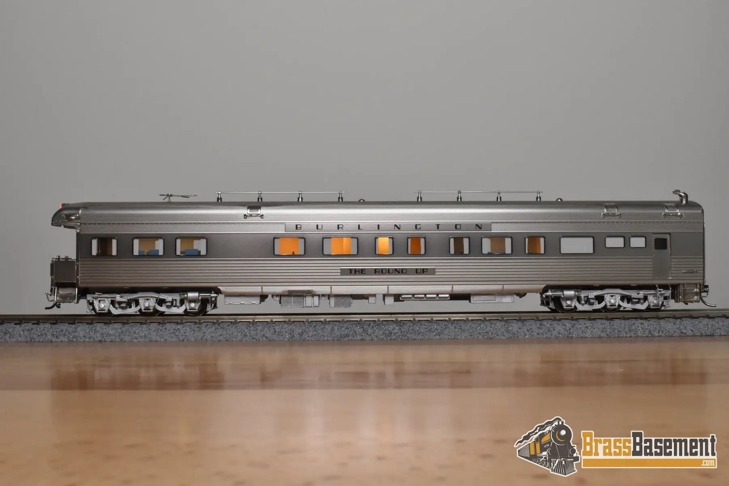HO Brass - North Bank Line NBL CB&Q Burlington ’The Round Up’ - Mint Passenger
