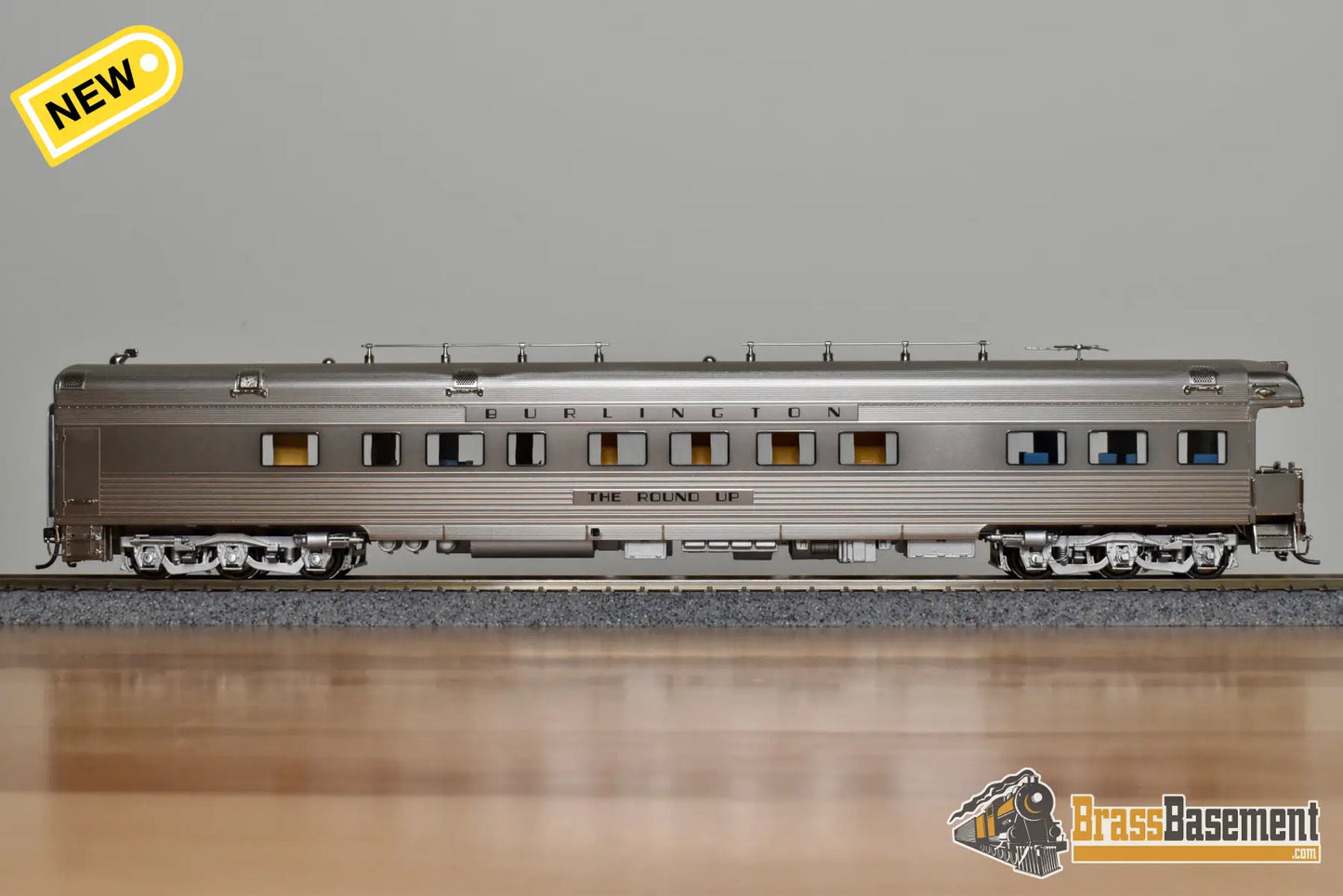 HO Brass - North Bank Line NBL CB&Q Burlington ’The Round Up’ - Mint Passenger