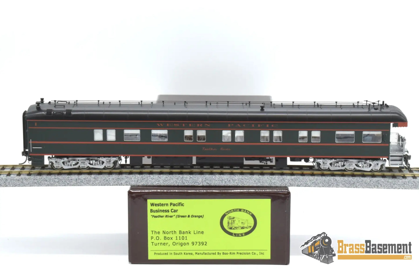 Ho Brass - North Bank Line Nbl Western Pacific ’Feather River’ Brand New Passenger
