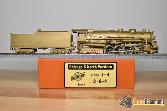 HO Brass - NPP C&NW Chicago & Northwestern 2-8-4 J-4 - Unpainted 1983 - Steam