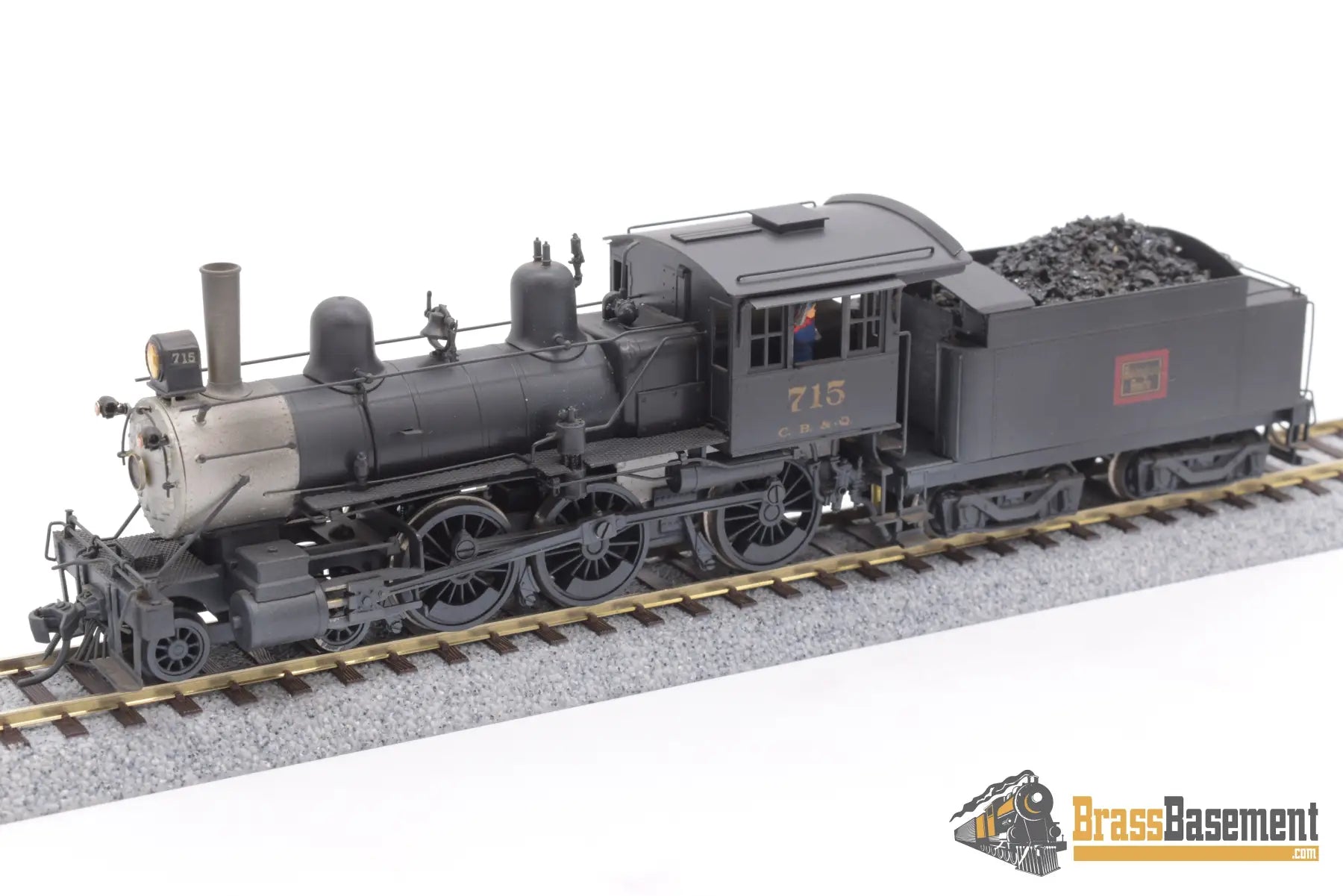 Ho Brass - Npp Cb&Q Burlington 4 - 6 - 0 K - 2 Ten Wheeler As Is Steam