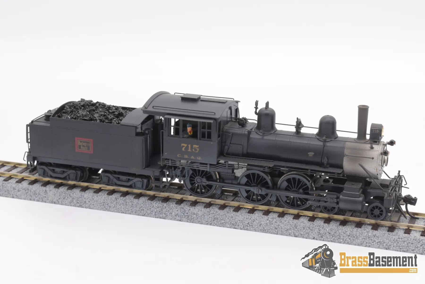 Ho Brass - Npp Cb&Q Burlington 4 - 6 - 0 K - 2 Ten Wheeler As Is Steam