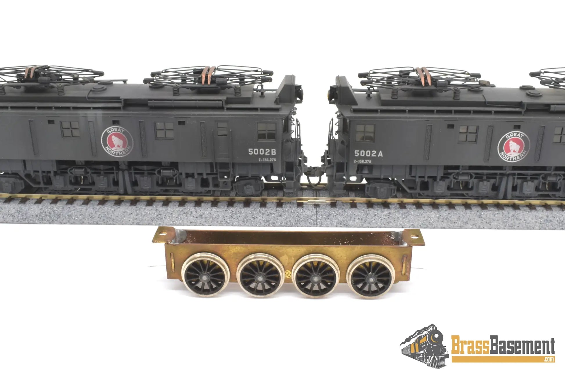 Ho Brass - Npp Great Northern Gn Z - 1 Electric Locomotive Set C/P Both Powered