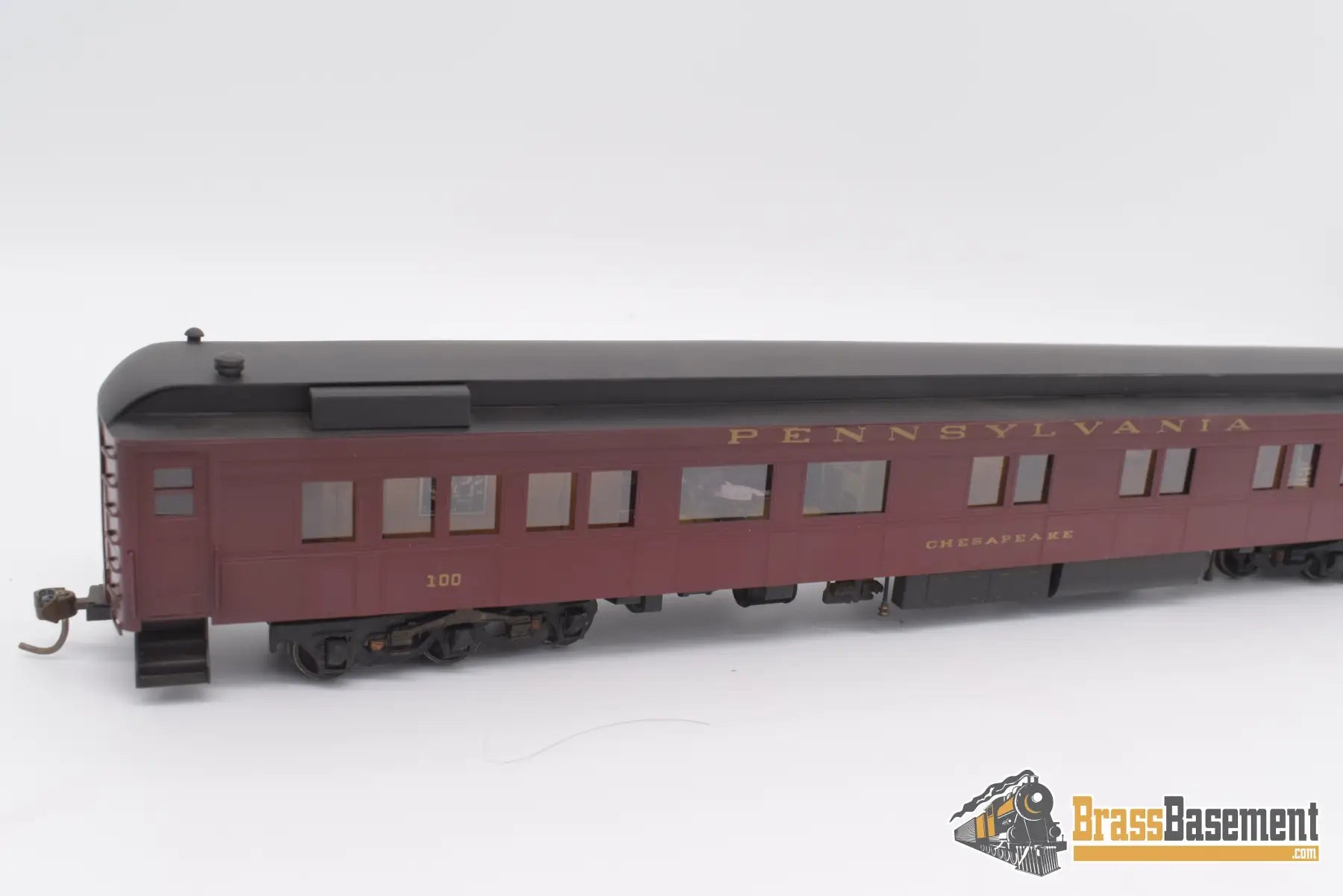 Ho Brass - Npp Pennsylvania Rr Business Car ‘Chesapeake’ #100 Super Custom Full Interior
