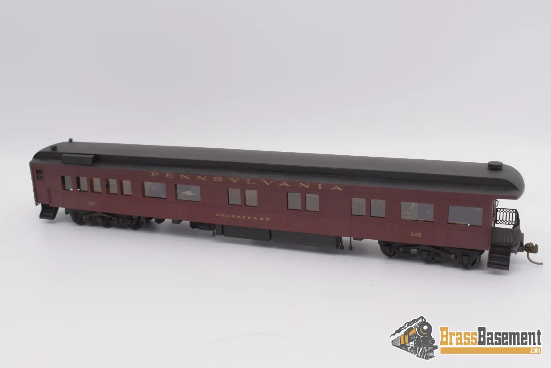 Ho Brass - Npp Pennsylvania Rr Business Car ‘Chesapeake’ #100 Super Custom Full Interior