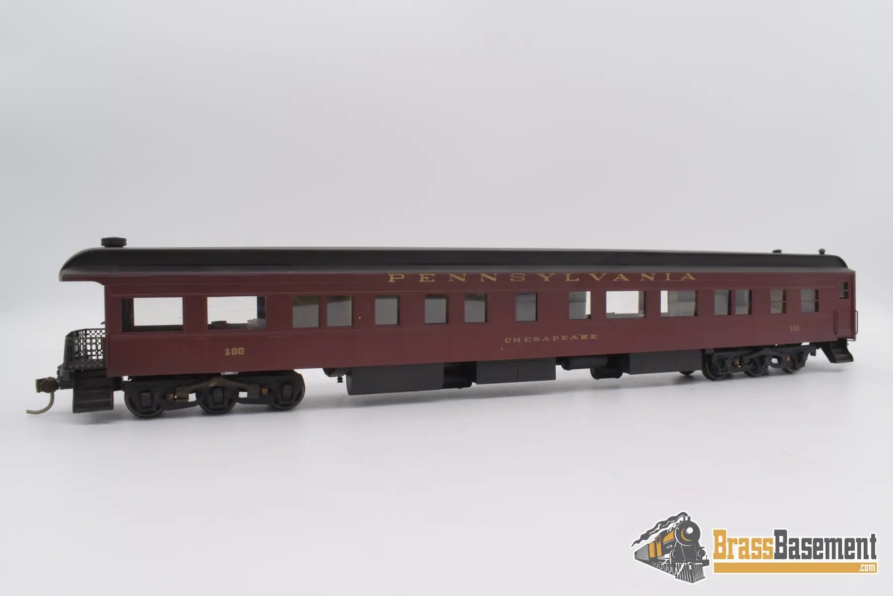 Ho Brass - Npp Pennsylvania Rr Business Car ‘Chesapeake’ #100 Super Custom Full Interior
