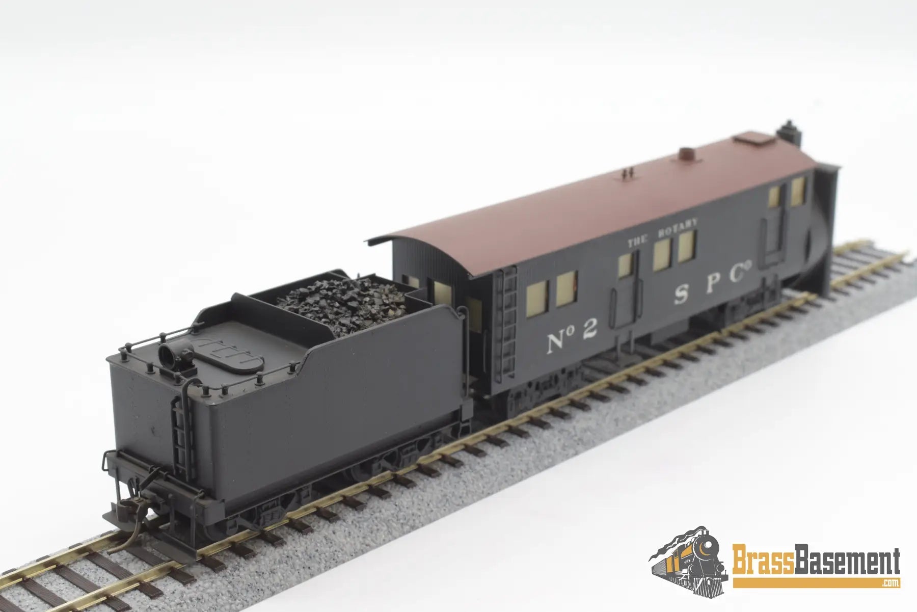 Ho Brass - Npp Rotary Snow Plow W/ Tender Painted Freight