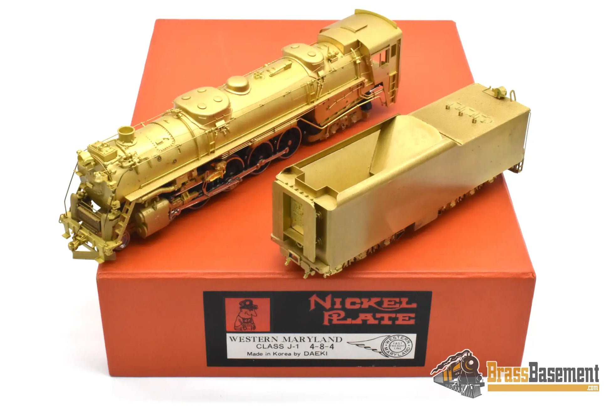 HO Brass - NPP WM Western Maryland 4-8-4 “Potomac” - Unpainted Minty Steam