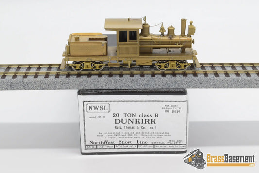 Ho Brass - Nwsl 16 - Ton Dunkirk Geared Locomotive Unpainted Mint Steam