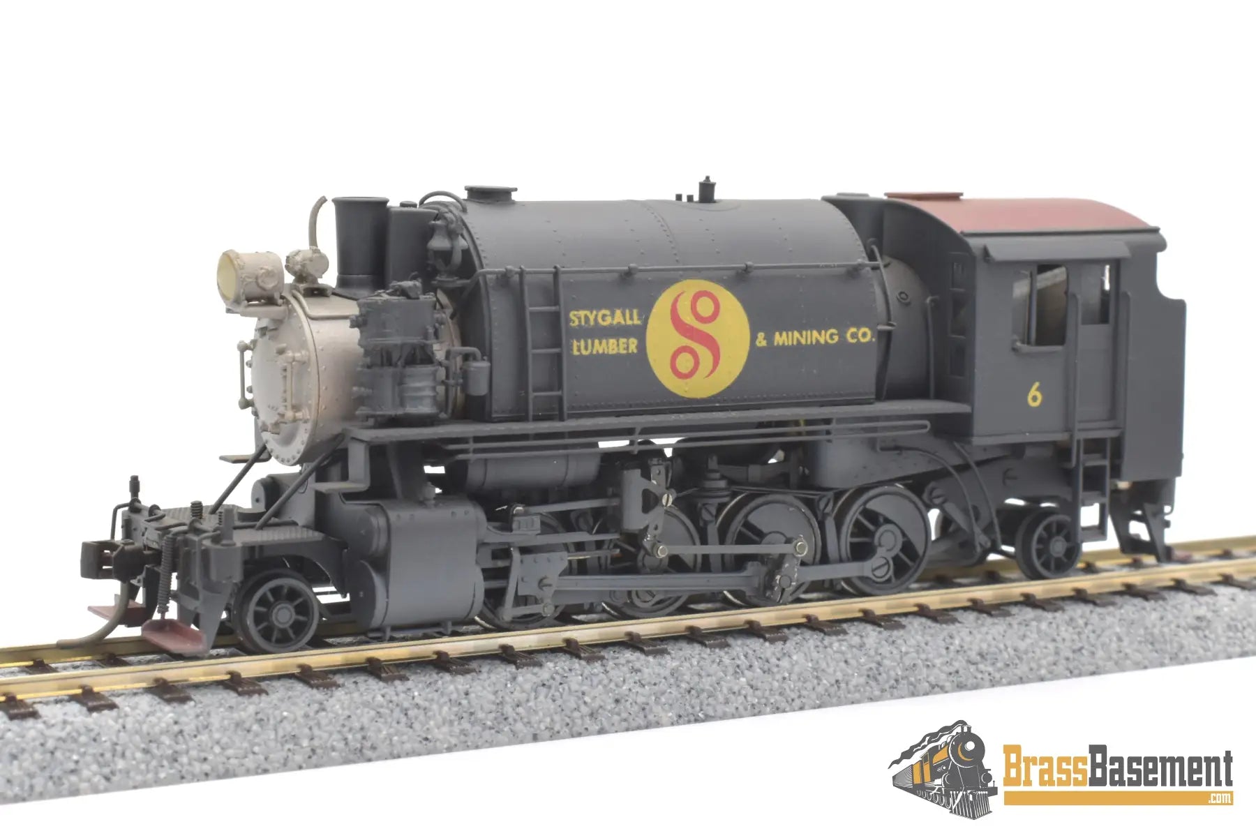 Ho Brass - Nwsl Alco Minarets 2 - 8 - 2T Logger Stygall Lumber & Mining Co. Toby Built Steam