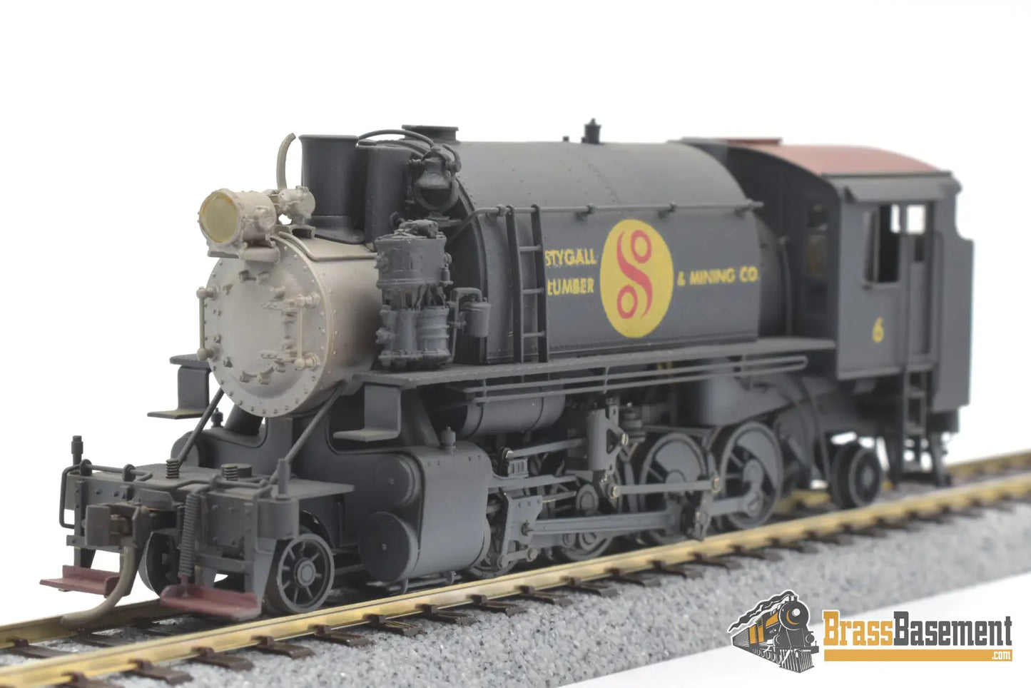 Ho Brass - Nwsl Alco Minarets 2 - 8 - 2T Logger Stygall Lumber & Mining Co. Toby Built Steam