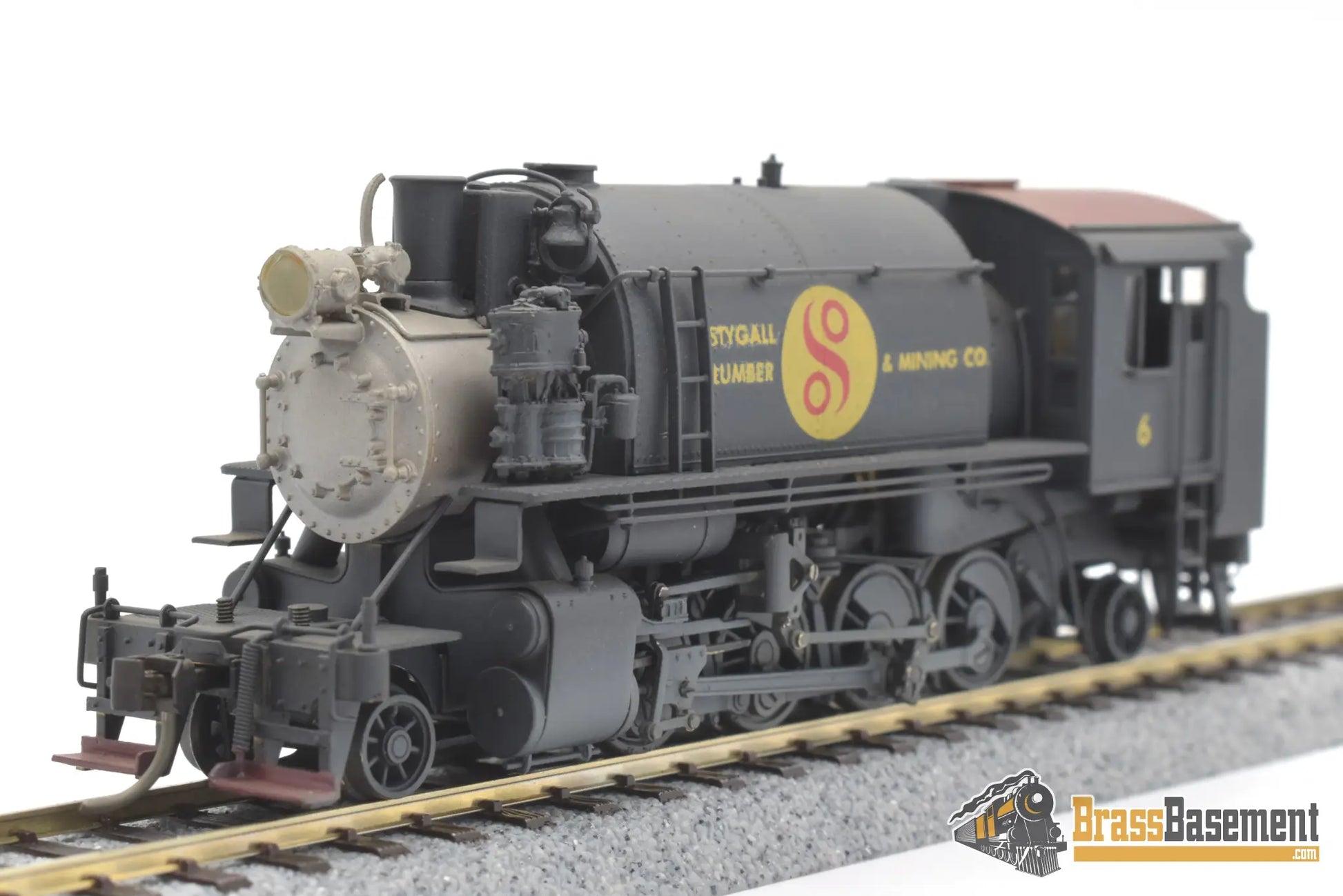 Ho Brass - Nwsl Alco Minarets 2 - 8 - 2T Logger Stygall Lumber & Mining Co. Toby Built Steam