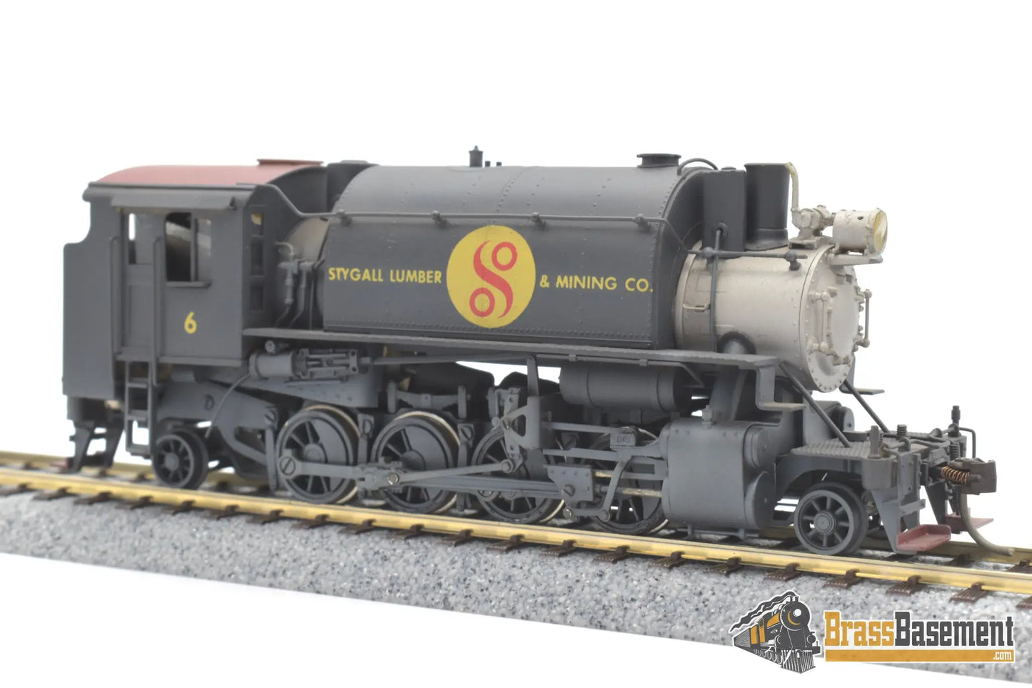 Ho Brass - Nwsl Alco Minarets 2 - 8 - 2T Logger Stygall Lumber & Mining Co. Toby Built Steam