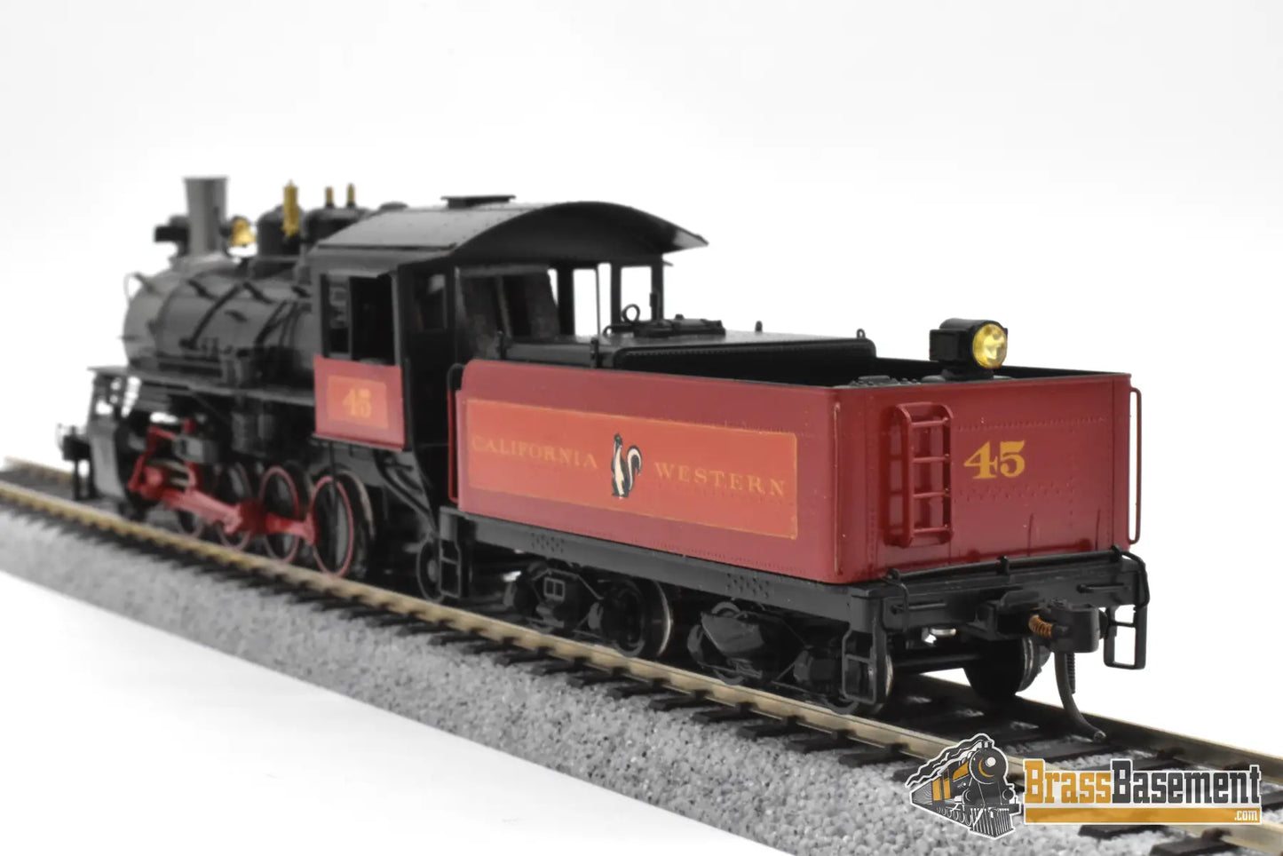 HO Brass NWSL Baldwin 70 ton Logging Mikado 2 8 2 California Western #45 SUPER PRO PAINT Steam
