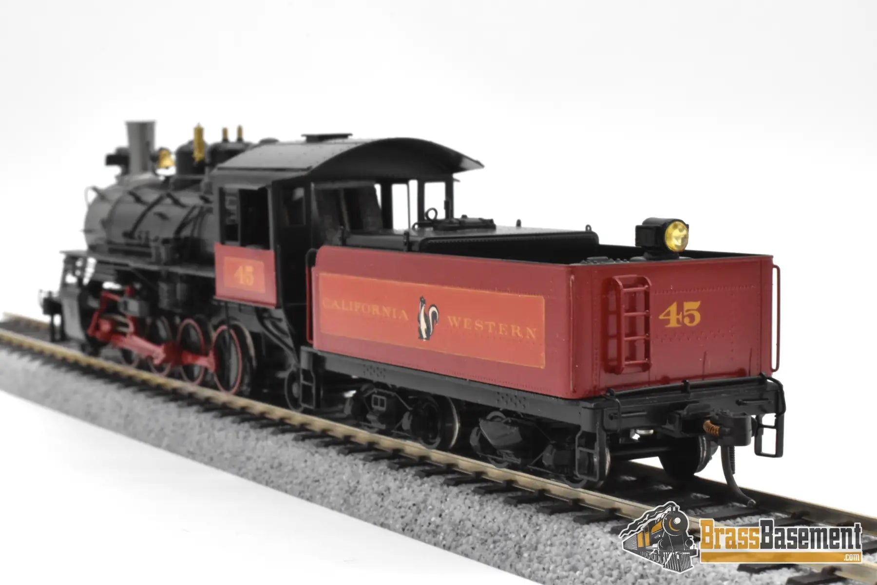 HO Brass NWSL Baldwin 70 ton Logging Mikado 2 8 2 California Western #45 SUPER PRO PAINT Steam