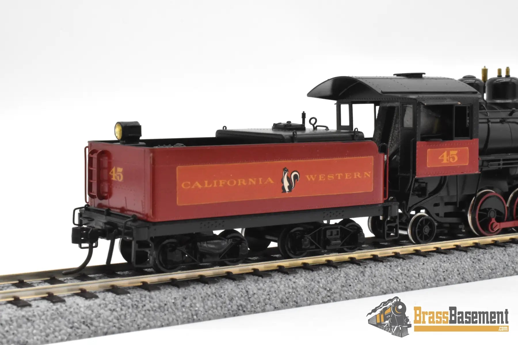 HO Brass NWSL Baldwin 70 ton Logging Mikado 2 8 2 California Western #45 SUPER PRO PAINT Steam