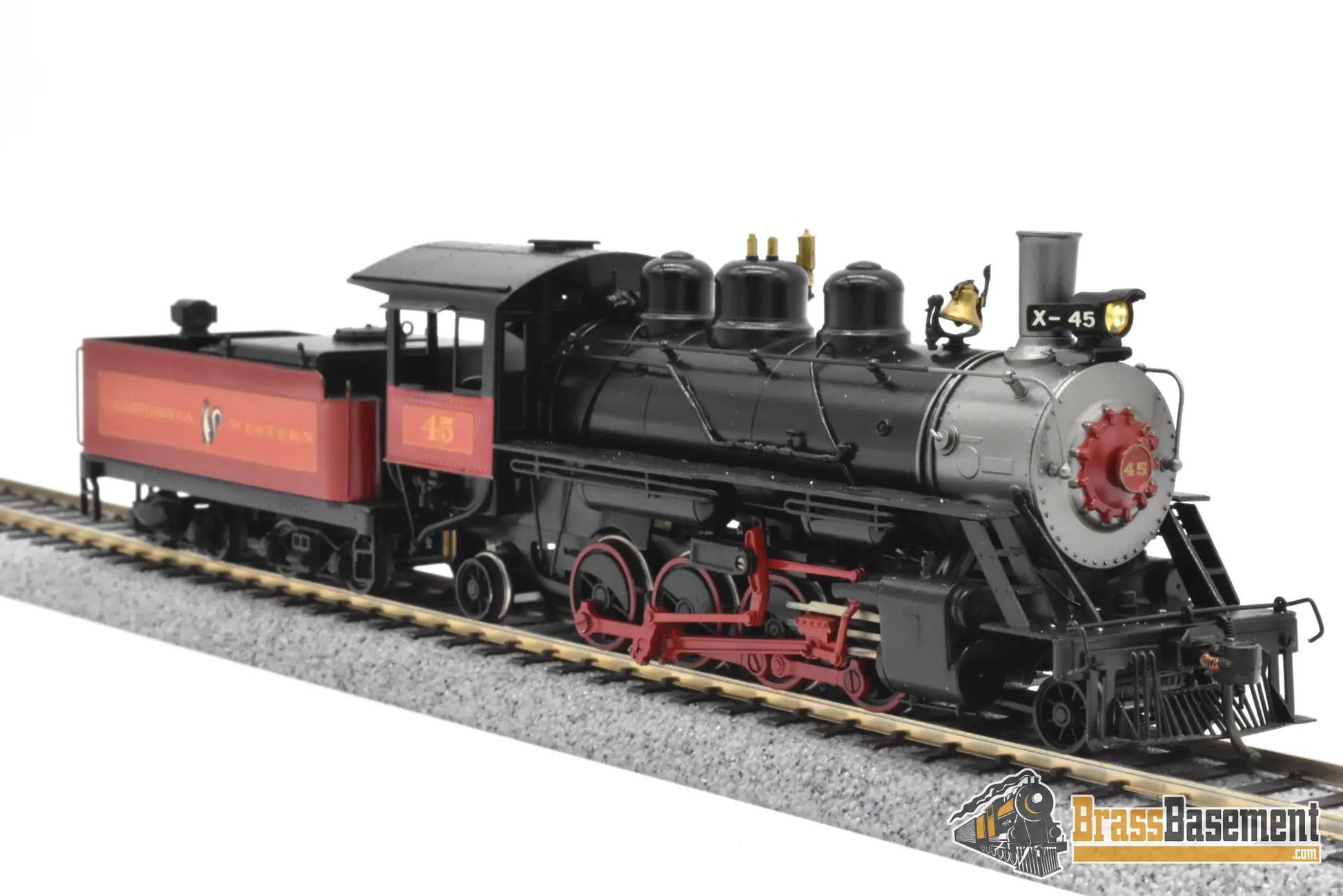 HO Brass NWSL Baldwin 70 ton Logging Mikado 2 8 2 California Western #45 SUPER PRO PAINT Steam