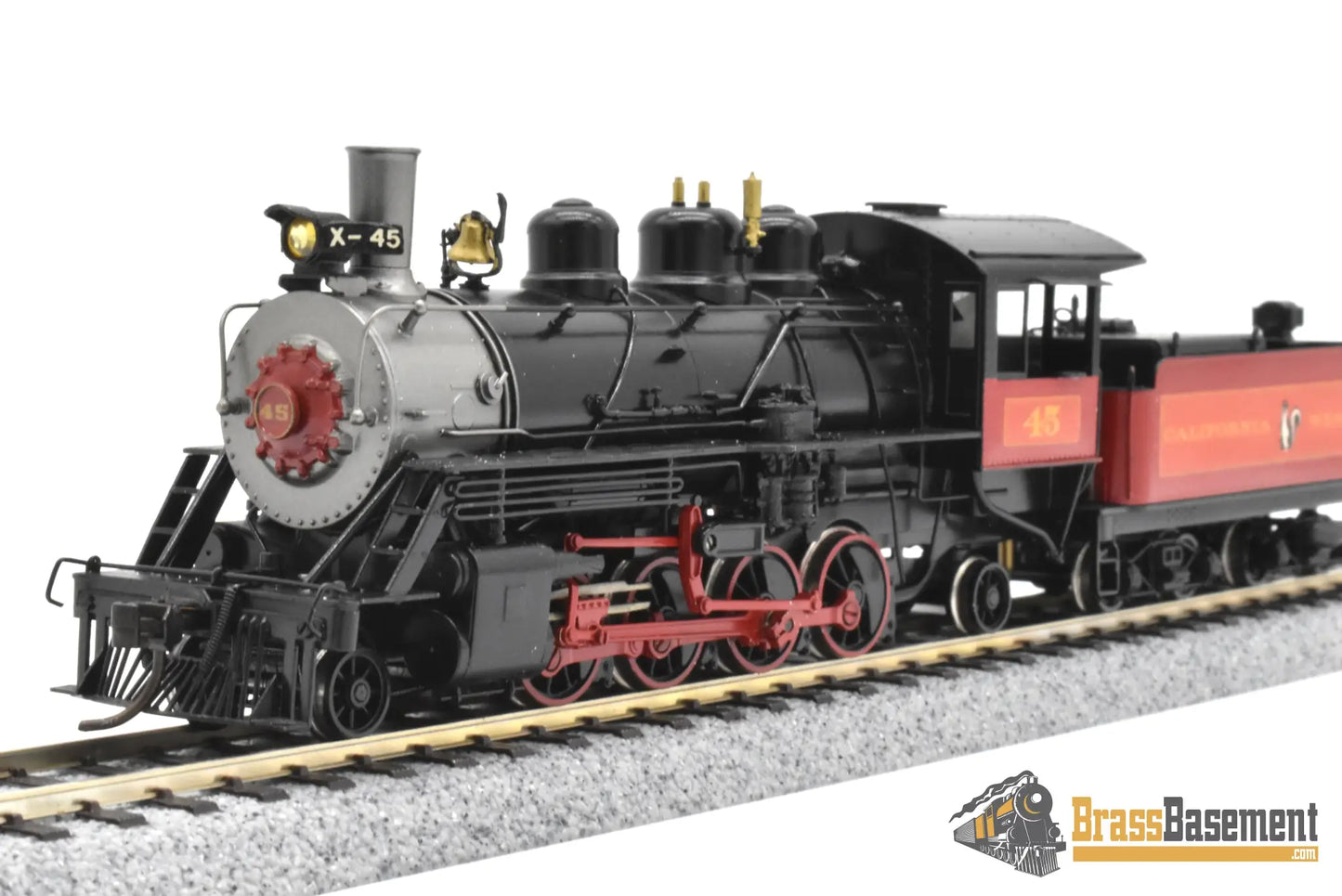 HO Brass NWSL Baldwin 70 ton Logging Mikado 2 8 2 California Western #45 SUPER PRO PAINT Steam