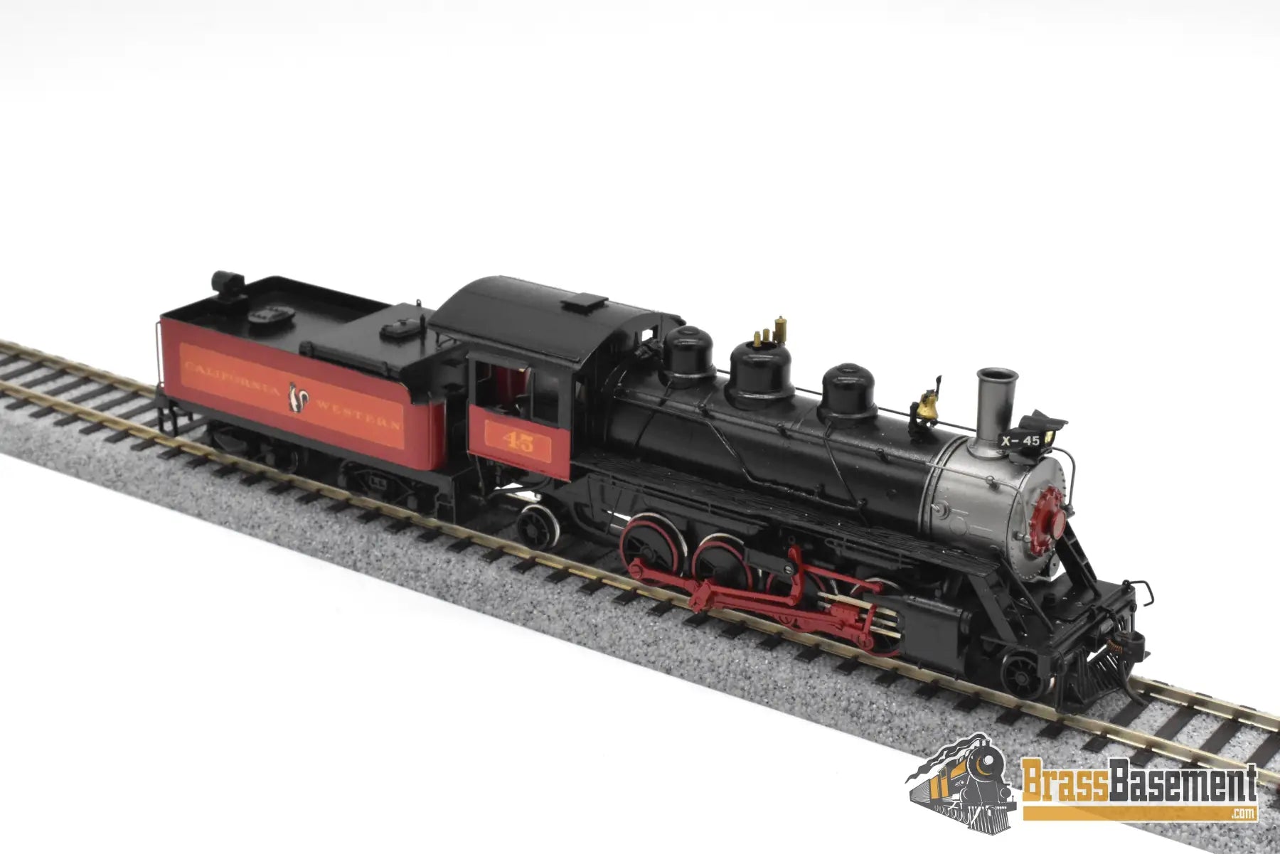 HO Brass NWSL Baldwin 70 ton Logging Mikado 2 8 2 California Western #45 SUPER PRO PAINT Steam