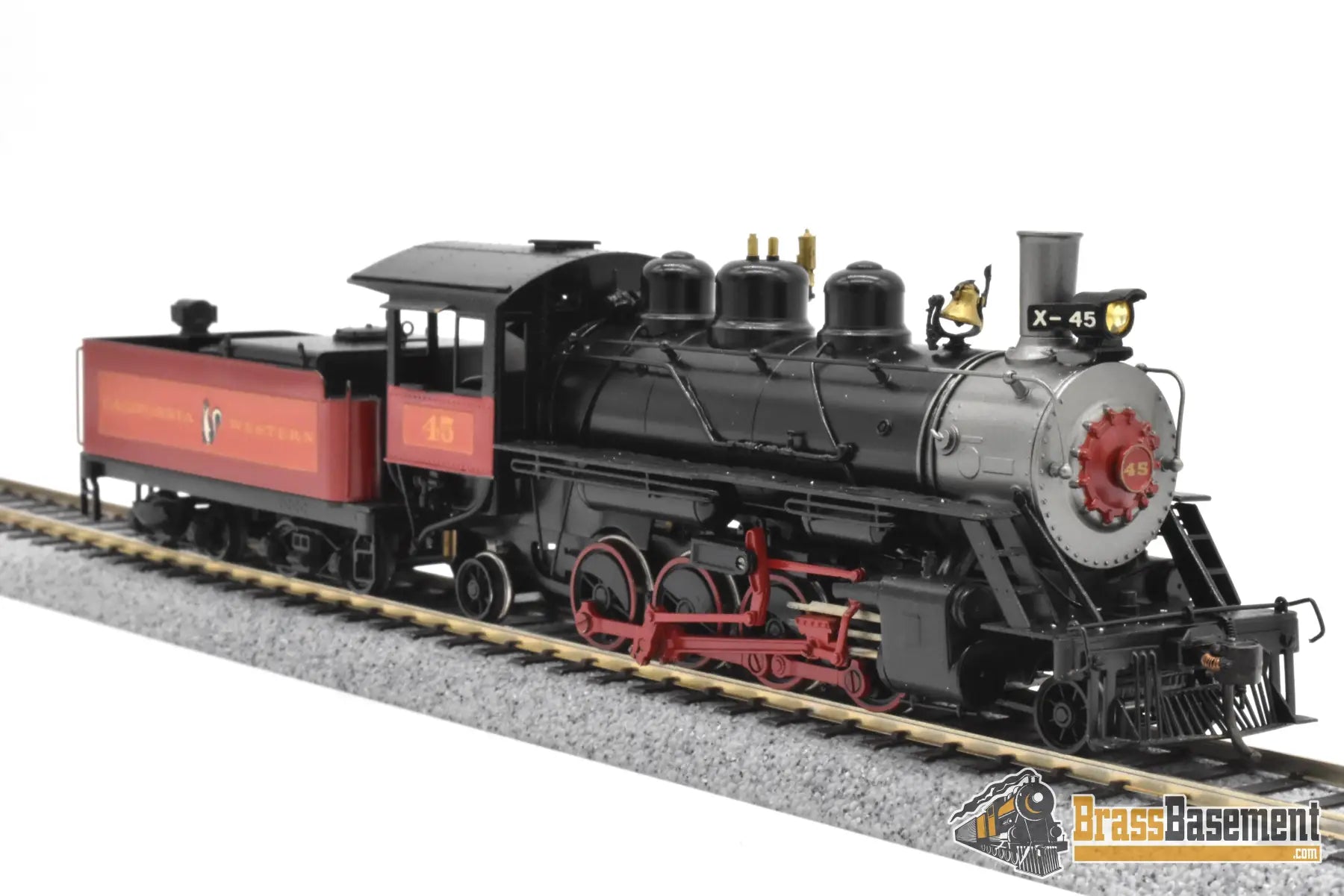 HO Brass NWSL Baldwin 70 ton Logging Mikado 2 8 2 California Western #45 SUPER PRO PAINT Steam