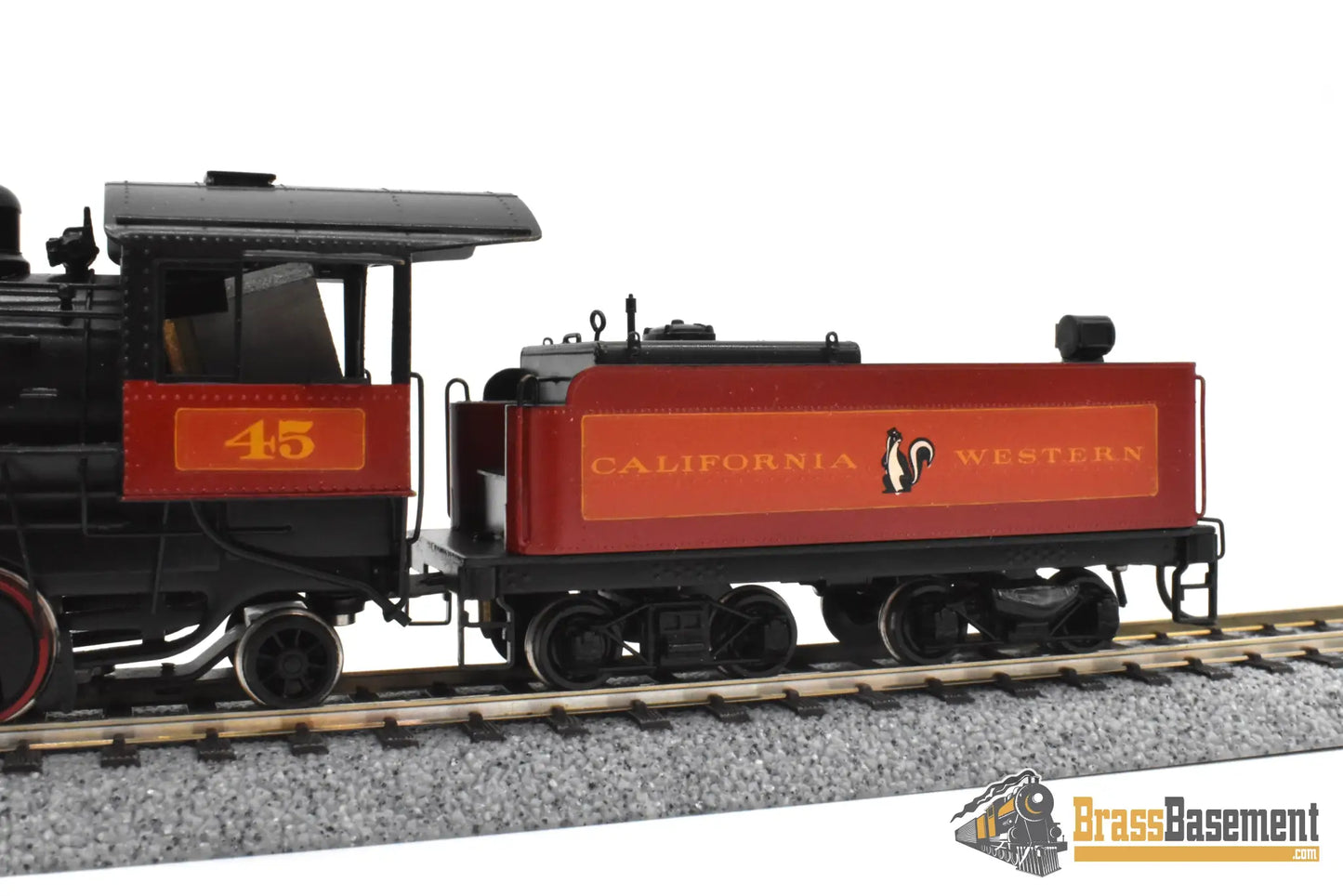 HO Brass NWSL Baldwin 70 ton Logging Mikado 2 8 2 California Western #45 SUPER PRO PAINT Steam