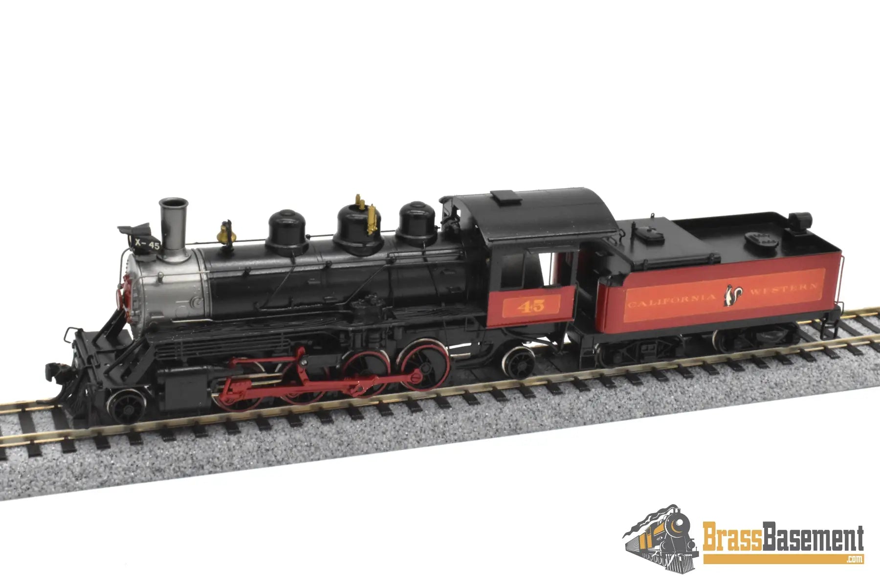 HO Brass NWSL Baldwin 70 ton Logging Mikado 2 8 2 California Western #45 SUPER PRO PAINT Steam