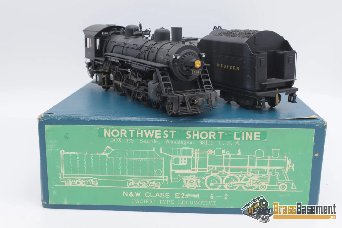 Ho Brass - Nwsl Norfolk & Western E2A 4 - 6 - 2 #578 C/P