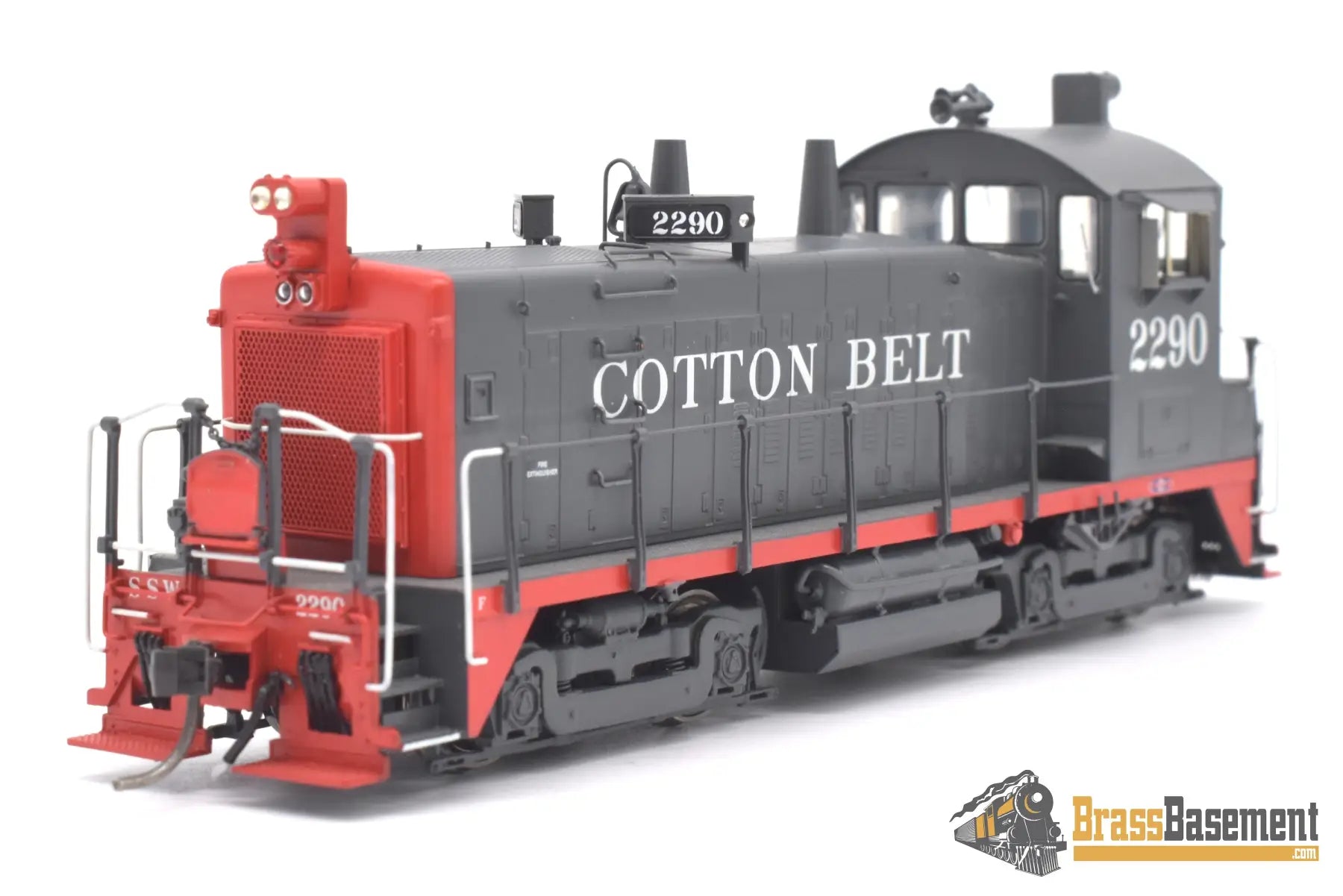 Ho Brass - Omi 087010066.2 Ssw Cotton Belt Sw1200 #2290 W/ Special Number Boards And Light Package