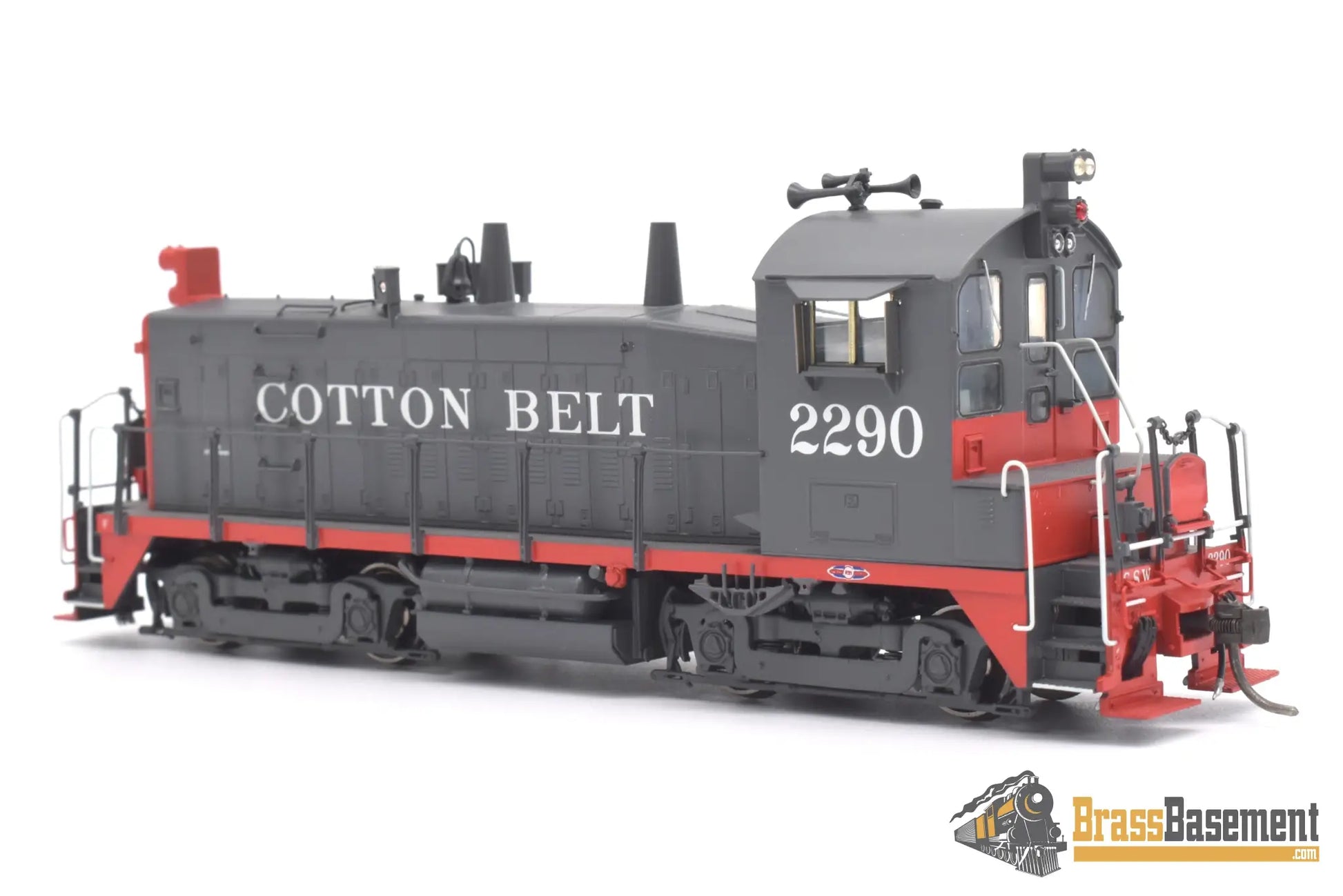 Ho Brass - Omi 087010066.2 Ssw Cotton Belt Sw1200 #2290 W/ Special Number Boards And Light Package