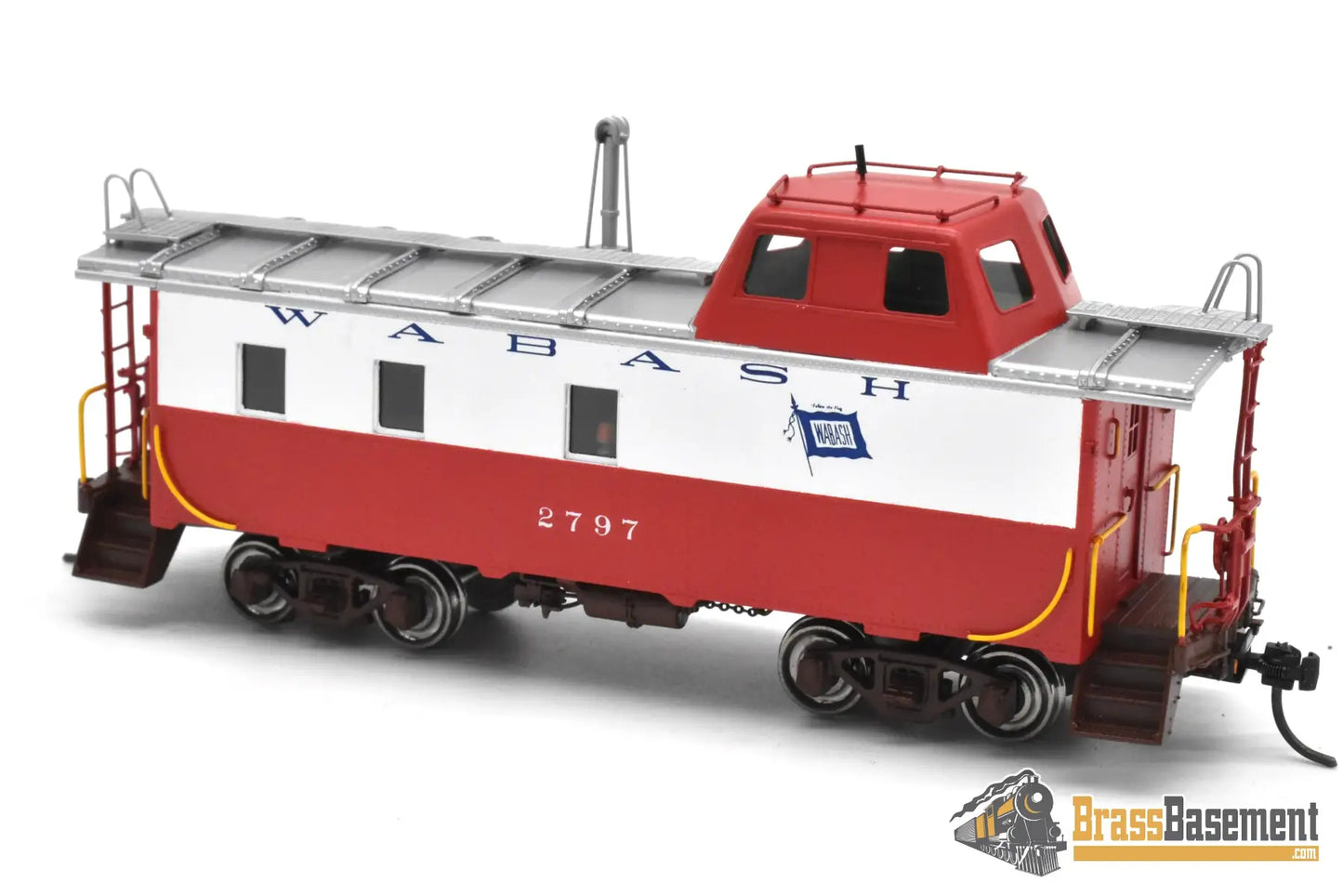 HO Brass OMI 087030001.1 Wabash Streamlined Caboose #2797 Factory Finished Red/White/Blue 2004 Freight