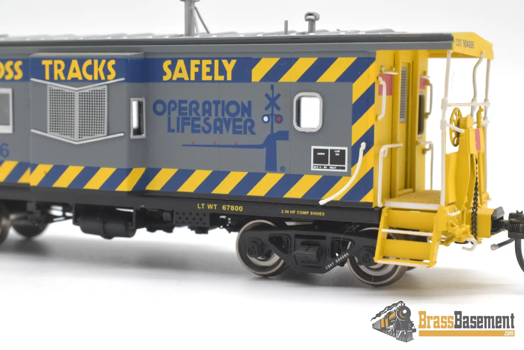Ho Brass - Omi 087030021.3 Csx C-27A Caboose Operation Lifesaver Red Block