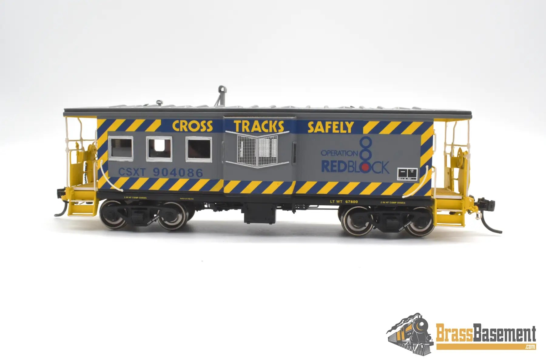 Ho Brass - Omi 087030021.3 Csx C-27A Caboose Operation Lifesaver Red Block