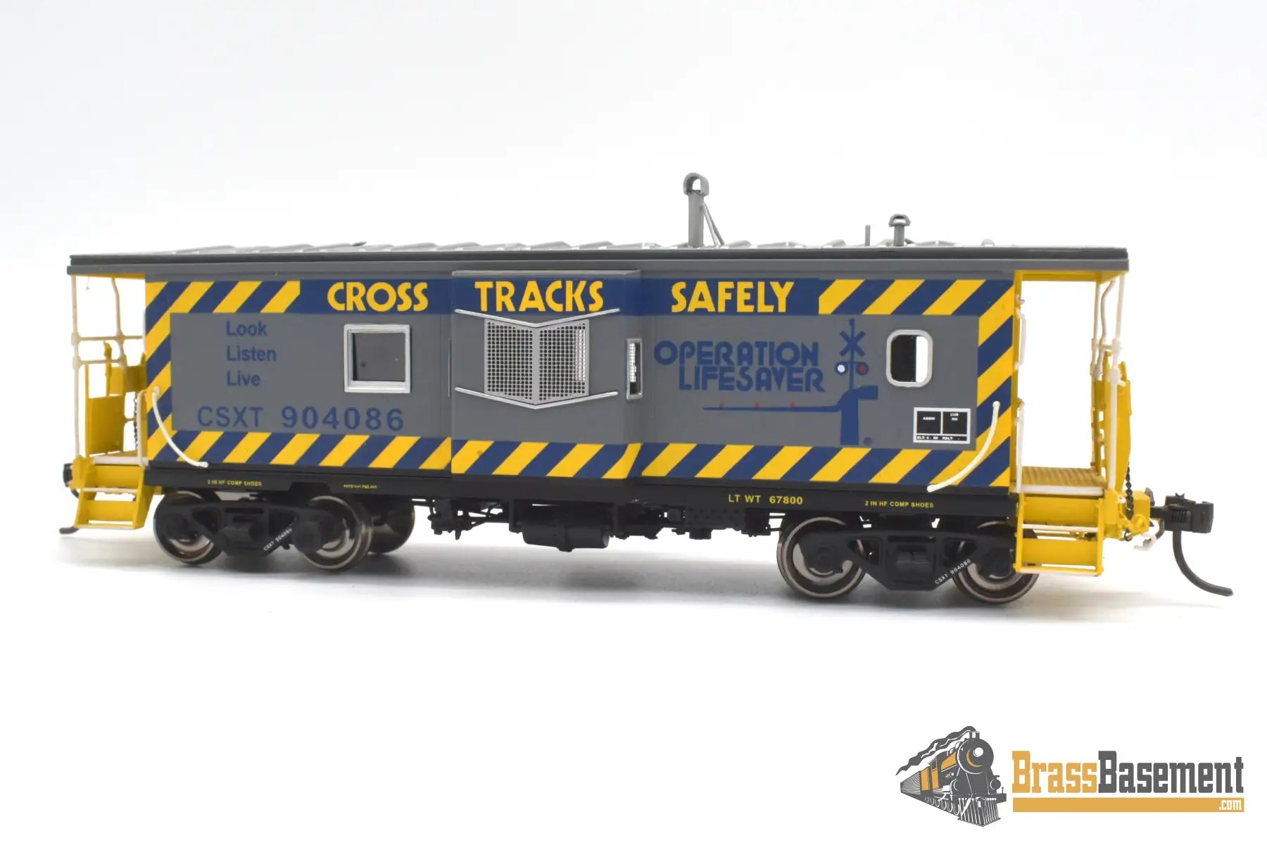 Ho Brass - Omi 087030021.3 Csx C-27A Caboose Operation Lifesaver Red Block